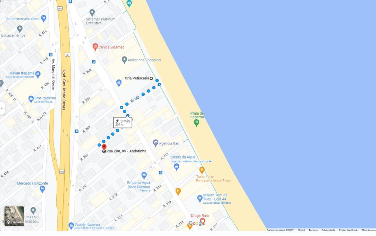 Apartamento 200 Metros Da Praia 03 Quartos Com Ar Condicionado - Meia Praia - อิตาเปมา ภายนอก รูปภาพ