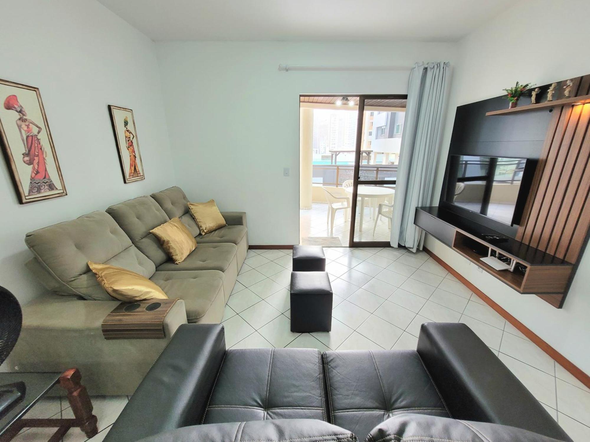 Apartamento 200 Metros Da Praia 03 Quartos Com Ar Condicionado - Meia Praia - อิตาเปมา ภายนอก รูปภาพ